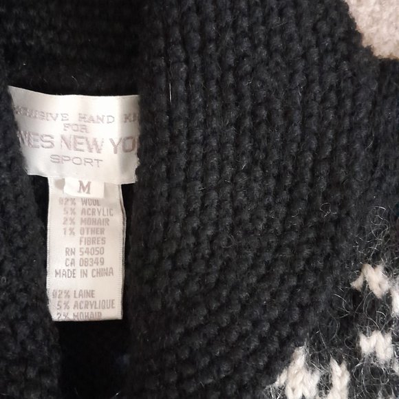 Vintage SnowFlake Zipper Up Wool Sweater - Picture 9 of 9